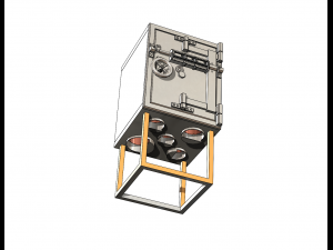 Dishonored Safe Assembly as Coin Box 3D Print Model