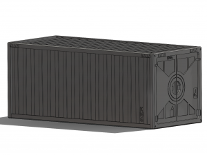 Valorant Scale Maritime Container Assembly Model do druku 3D