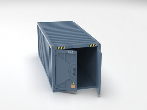 Valorant Scale Maritime Container Assembly Model do druku 3D