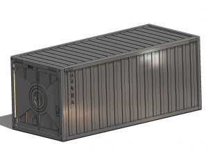 Valorant Scale Maritime Container Assembly Model do druku 3D
