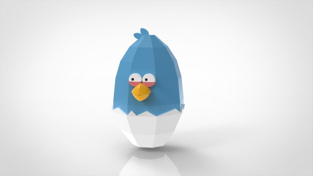Blue Easter Box Assembly 3D Baskı Modeli .c4d .max .obj .3ds .fbx .stl .blend 