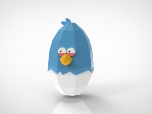 Blue Easter Box Assembly 3D Print Model
