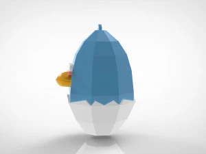 Blue Easter Box Assembly 3D Print Model