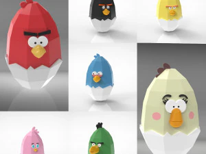 Koleksi Kotak Paskah Angry Birds Model Cetak 3D