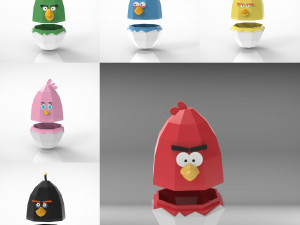 Angry Birds Easter Boxes Collection 3Dプリントモデル