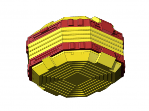 Weed Box with Twisted Rings and Hinge Lid 3D 프린트 모델