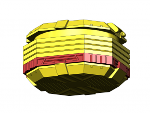 Weed Box with Twisted Rings and Hinge Lid 3D 프린트 모델