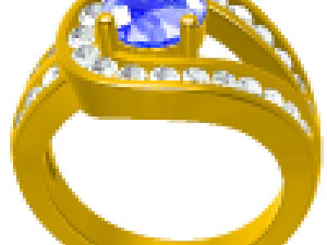 MODELLO DI STAMPA 3D AD ANELLO Pronto per la stampa Modello di stampa 3D