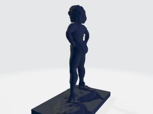 Lady Fortis - paintable figure 3D Print Model