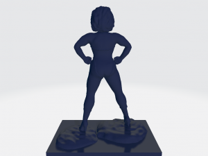 Lady Fortis - paintable figure 3Dプリントモデル