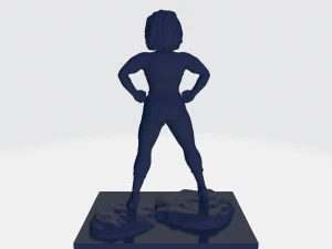Lady Fortis - paintable figure 3D Print Model