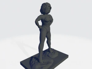 Lady Fortis - paintable figure 3D Print Model