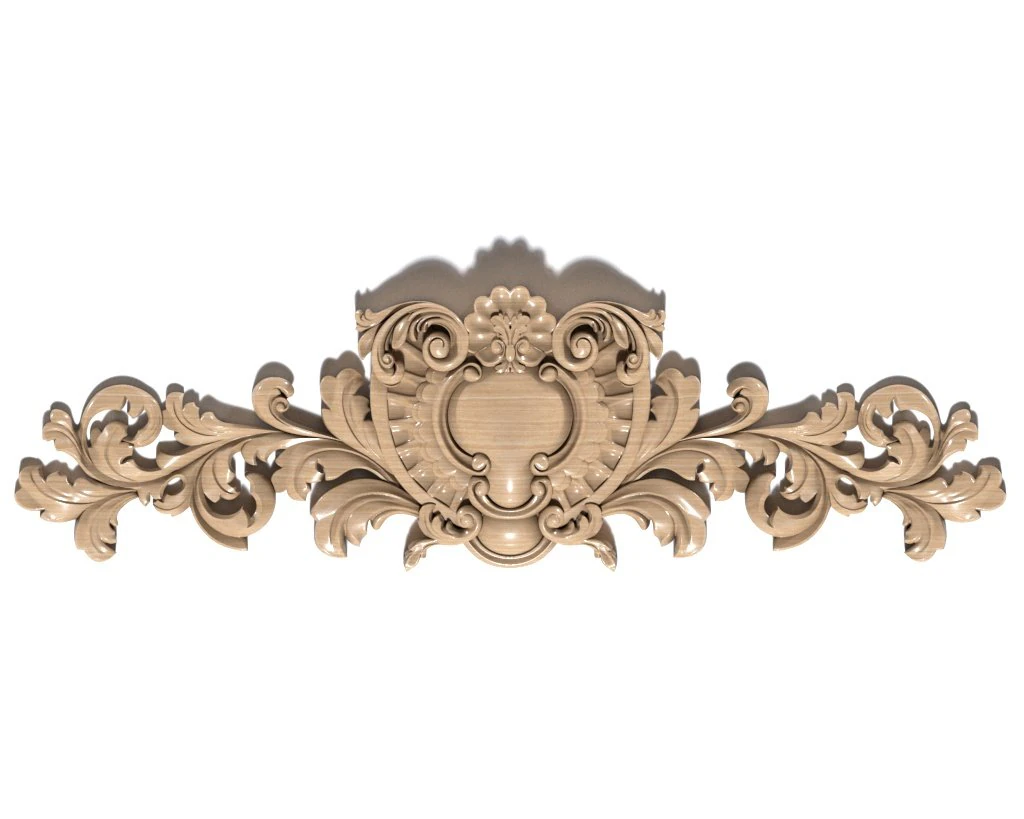 Cartouche-004 3D Model .c4d .max .obj .3ds .fbx .stl .blend