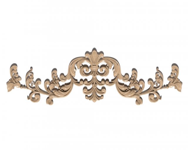 Cartouche-011 3D Model .c4d .max .obj .3ds .fbx .stl .blend 