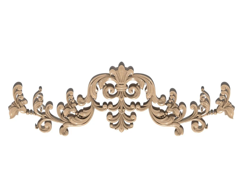 Cartouche-011 3D Model .c4d .max .obj .3ds .fbx .stl .blend