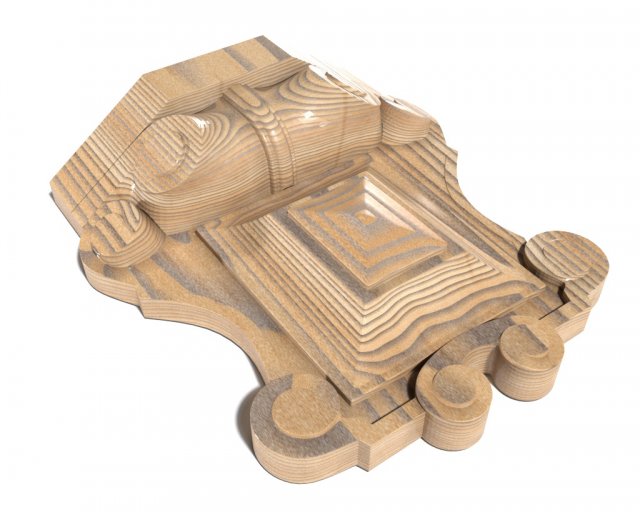 Cartouche-015 3D Model .c4d .max .obj .3ds .fbx .stl .blend 