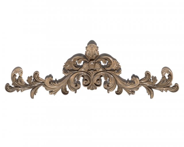Cartouche-016 3D Модель .c4d .max .obj .3ds .fbx .stl .blend 