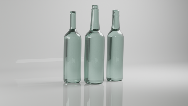 Vintage glass bottle 3Dモデル .c4d .max .obj .3ds .fbx .stl .blend 