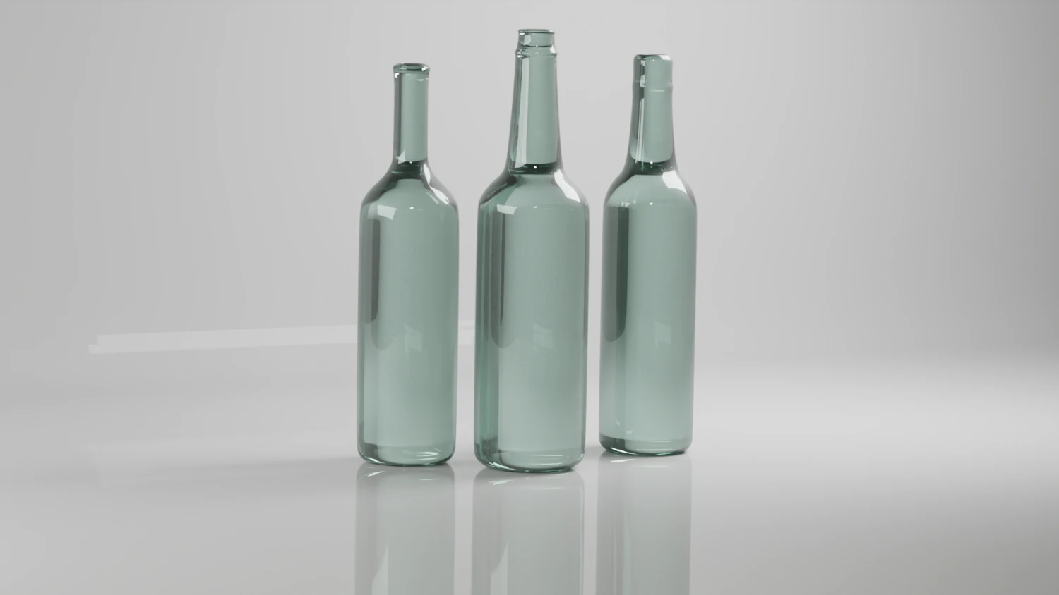 Vintage glass bottle 3D Model .c4d .max .obj .3ds .fbx .stl .blend 