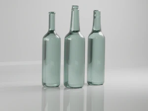 Garrafa de vidro vintage Modelo 3D