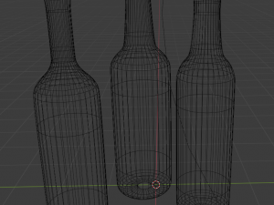 Vintage glass bottle 3Dモデル