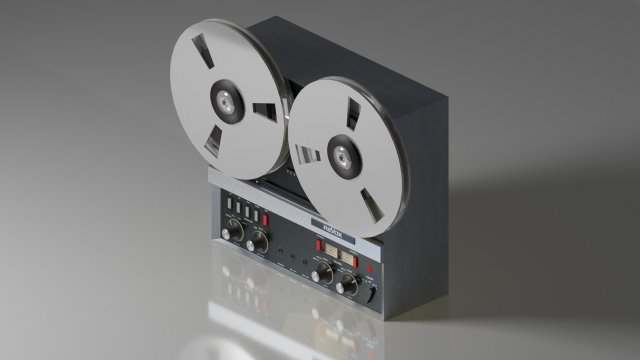 Revox A77 Vintage Reel Tape 3D Model in Audio 3DExport