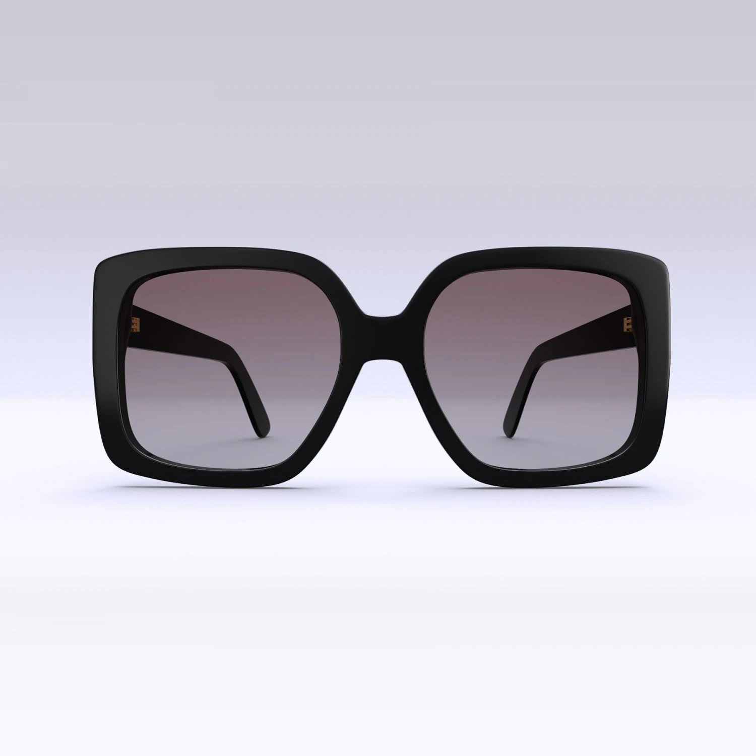 Dezi sunglasses square black for womens 3D Model .c4d .max .obj .3ds .fbx .stl .blend 