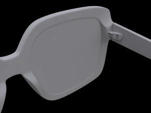 Dezi sunglasses square black for womens 3D Model