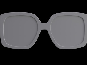 Dezi sunglasses square black for womens 3D मॉडल