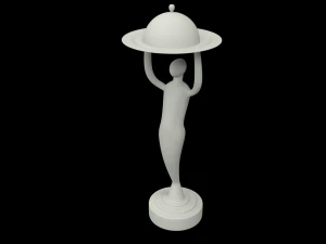 Golden Foodie Chef Trophy 3D Model