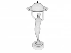 Golden Foodie Chef Trophy 3D Model