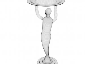 Golden Foodie Chef Trophy 3D Model