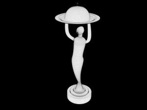 Golden Foodie Chef Trophy 3D Model