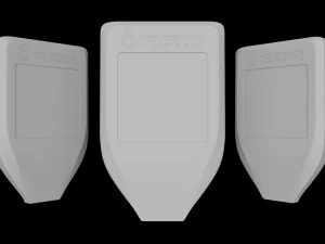 Trezor Wallet Model T 3D Model