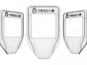 Trezor Wallet Model T 3D Model