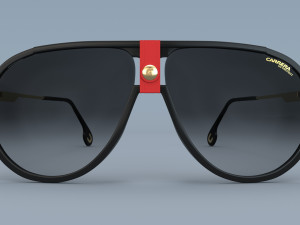 Carrera Square Pilot Sunglasses 3D Model