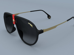 Carrera Square Pilot Sunglasses 3D 모델