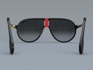 Carrera Square Pilot Sunglasses 3D 모델