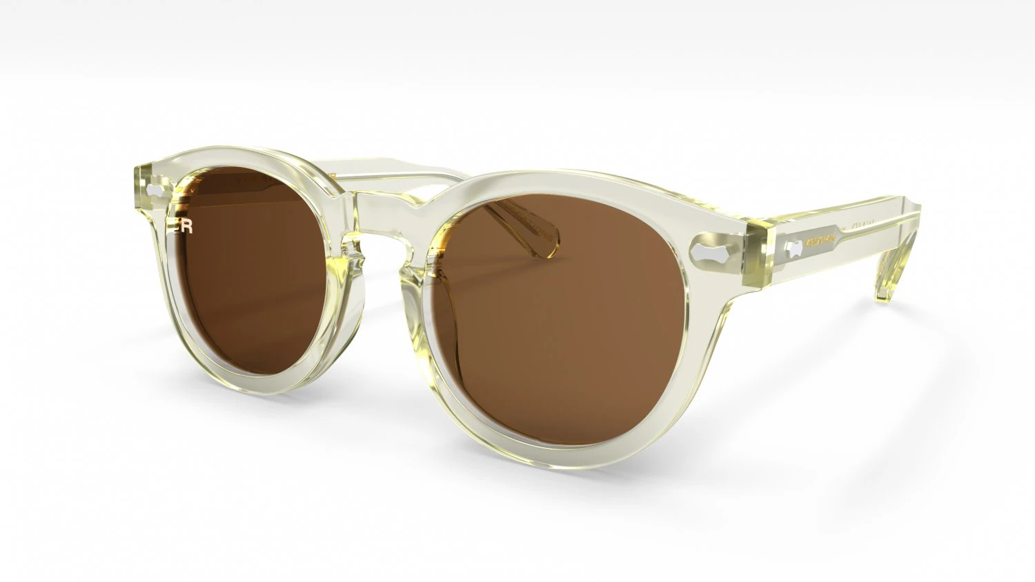 Oliver Peoples Transparent Frame Sunglasses 3D Model .c4d .max .obj .3ds .fbx .stl .blend
