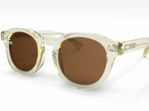 Oliver Peoples Transparent Frame Sunglasses 3D 模型