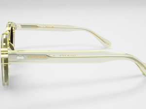 Oliver Peoples Transparent Frame Sunglasses 3D मॉडल