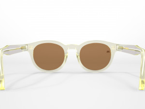 Oliver Peoples Transparent Frame Sunglasses 3D मॉडल