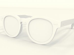Oliver Peoples Transparent Frame Sunglasses 3D मॉडल