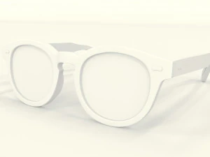Oliver Peoples Transparent Frame Sunglasses 3D Model