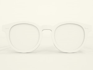 Oliver Peoples Transparent Frame Sunglasses 3D मॉडल
