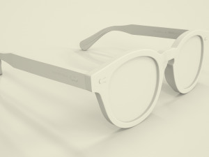 Oliver Peoples Transparent Frame Sunglasses 3D मॉडल