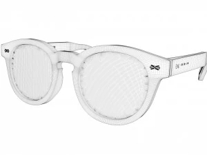 Oliver Peoples Transparent Frame Sunglasses 3D Model