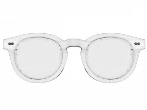 Oliver Peoples Transparent Frame Sunglasses 3D Model