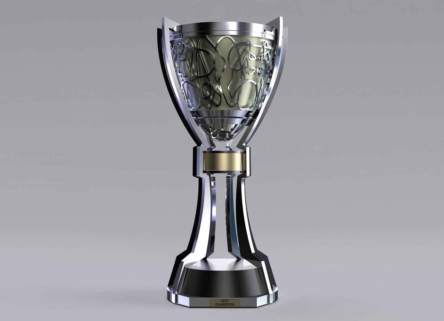 Roland Garros Mens Trophy 3D Model