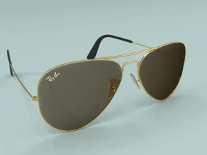 雷朋飞行员经典太阳镜 3D 模型